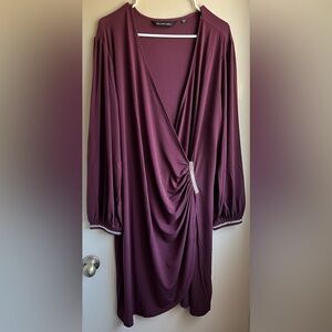 NWOT Colleen Lopez Purple Dress with Rhinestone Accent